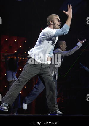 Justin Timberlake Earl's Court Stock Photo