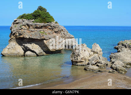 Porto Zorro, Seashore in Zakynthos island, Greece Stock Photo