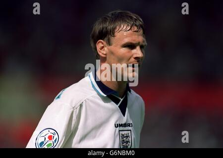 Euro 96, Soccer. England V Scotland, Wembley. Teddy Sheringham, England Stock Photo