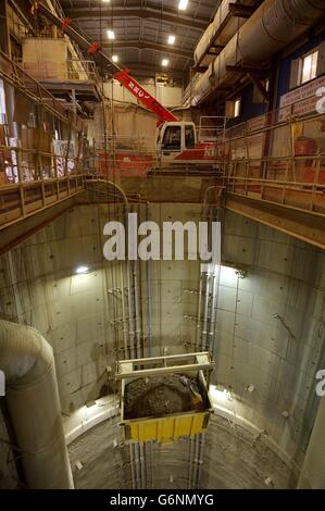 Crossrail construction Stock Photo