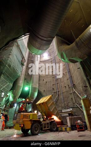 Crossrail construction Stock Photo