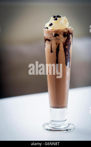 Milk Shake Chocolate Milkshake in a Cup Isolated on White Stock Photo -  Image of shake, straw: 180956520