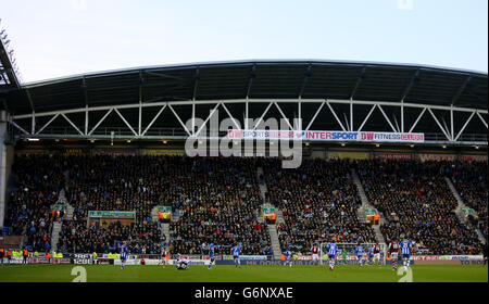 Wigan Athletic fans during the Sky Bet Championship match between Wigan ...