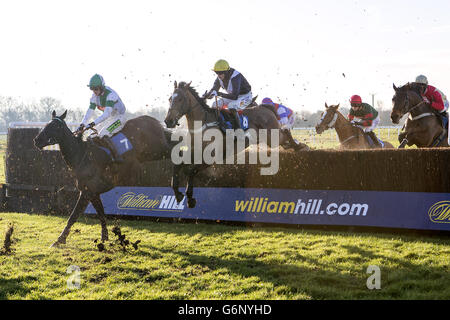 Horse Racing - 2013 William Hill Yorkshire Winter Festival - Day One - Wetherby Racecourse Stock Photo