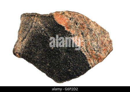 Acasta gneiss,  oldest known exposed crustal rock in the world, 4.03 billion years old, Northwest Territories , Canada, tonalite Stock Photo