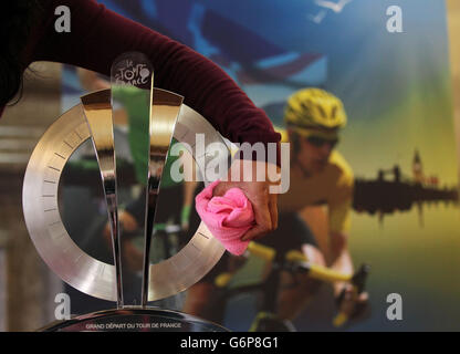 Cycling - Official Trophy for the Tour de France Grand Depart goes on display Stock Photo