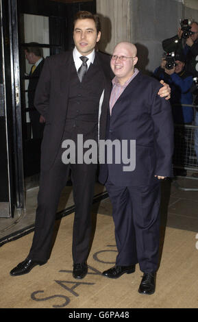 Little Britain stars David Walliams (left) Matt Lucas after winning the ...