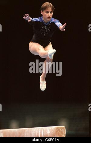 25-JUL-96 ... Atlanta Olympic Games ... Women's Gymnastics .... Lilia Podkopayeva, Russia in action Stock Photo