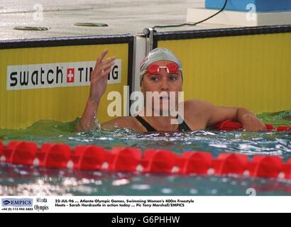 22-JUL-96. Atlanta Olympic Games, Swimming Women's 400m Freestyle Heats - Sarah Hardcastle in action today Stock Photo