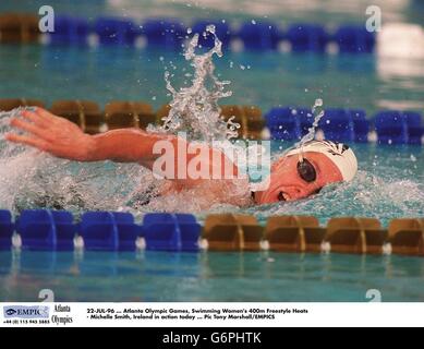 22-JUL-96. Atlanta Olympic Games, Swimming Women's 400m Freestyle Heats - Michelle Smith, Ireland in action today Stock Photo