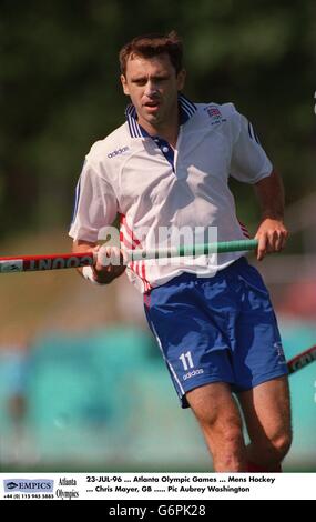 Atlanta Olympic Games .Men's Hockey. 23-JUL-96. Atlanta Olympic Games. Mens Hockey. Chris Mayer, GB Stock Photo