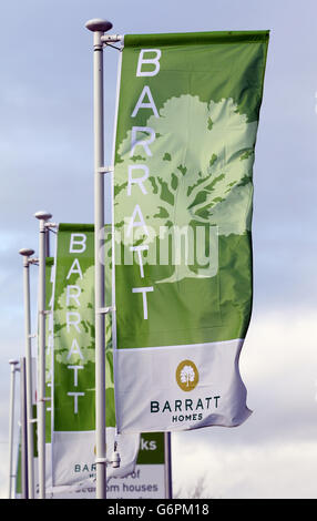 Barratts building work in the Ronkswood area of Worcester. Stock Photo