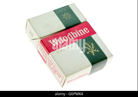 Packet of 20 Woodbine Cigarettes Stock Photo