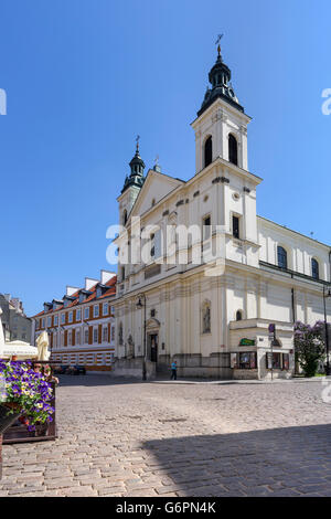 The Church of the Holy Spirit in Warsaw's New Town. Stock Photo