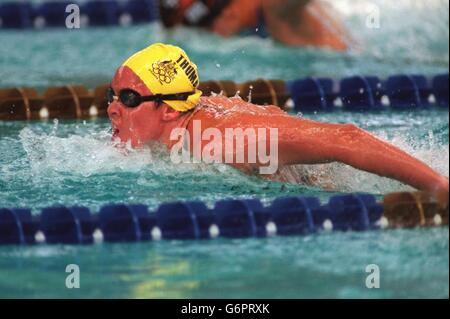 26-JUL-96, Atlanta Olympic Games, Swimming Women's 200m Butterfly Heats, Australia's Petria Thomas in action in his heat Stock Photo