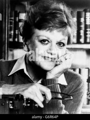 Actress Angela Lansbury who stars as thriller-writer Jessica Fletcher in the television series 'Murder She Wrote'. Stock Photo