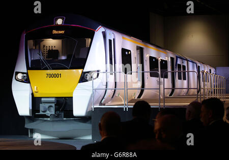 6.5bn Thameslink Programme - at ExCeL exhibition centre in London. PRESS ASSOCIATION Photo. Picture date: Tuesday January 28, 2013. Photo credit should read: Yui Mok/PA Wire Stock Photo