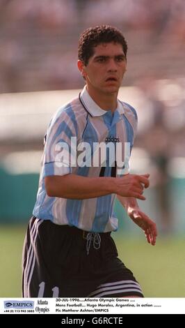 30-JUL-1996. Atlanta Olympic Games .... Mens Soccer. Hugo Morales, Argentina, in action Stock Photo