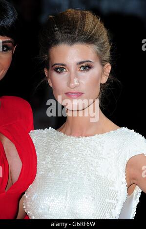 National Television Awards 2014 - Arrivals - London. Charley Webb arriving for the 2014 National Television Awards at the O2 Arena, London. Stock Photo