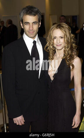 Actress Holly Hunter and her husband Janusz Kaminski arrive for the Orange British Academy Film Awards at the Odeon Leicester Square in London. Stock Photo