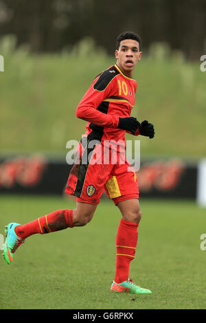 Soccer - Under 17 International Friendly - England v Belgium - St George's Park. Marco Weymans, Belgium Stock Photo