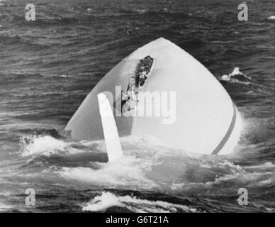 Sailing - Drum Rescue - Fastnet Race - Simon Le Bon - Falmouth, Cornwall Stock Photo