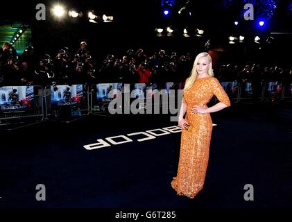 Robocop World Premiere - London. Abbie Cornish arriving at the Premiere of Robocop at the BFI IMAX, South Bank, London. Stock Photo