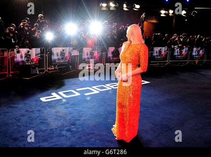 Abbie Cornish arriving at the Premiere of Robocop at the BFI IMAX, South Bank, London. Stock Photo