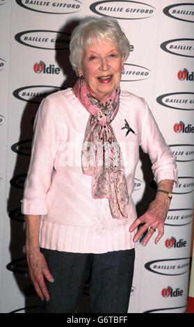 June Whitfield attends the Oldie of the Year Awards held at Simpsons in the Strand, central London. Stock Photo