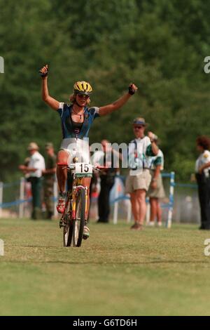 Atlanta Olympic Games ... Women's Cross Country Cycling Mountain Bike Stock Photo