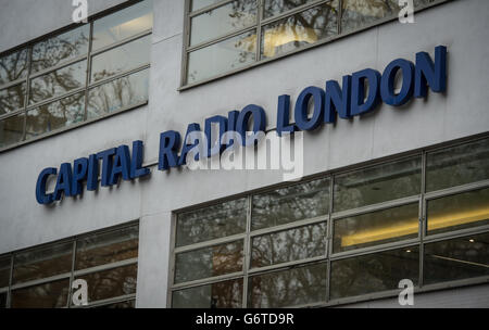 The headquarters of Global Radio in London's Leicester Square today as the Heart and Classic FM owner Global Radio is to sell Smooth in the North West and North East, Real Radio stations in North Wales, Yorkshire and Manchester and Capital in Scotland and South Wales in order to meet competition concerns following its takeover of Guardian Media Group's radio assets in 2012. Stock Photo