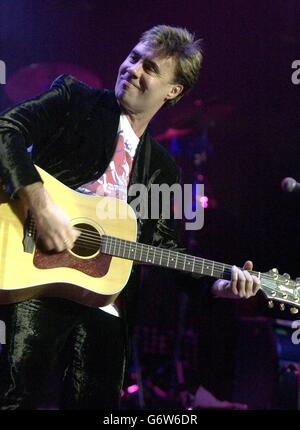 Glen Matlock performs on the stage during Ronnie Lane Tribute concert at The Royal Albert Hall in central London. Stock Photo