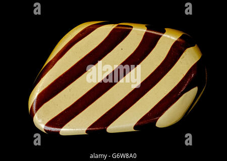 "Zebra stone", sedimentary rock  Kimberley, Western Australia, quartz and ‘sericite’ (fine-grained white mica) and iron oxide Stock Photo