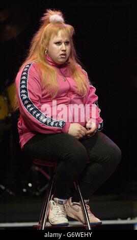 Comedian Matt Lucas performs on stage during The Cream Of British Comedy night at the Royal Albert Hall in London. The evening of comedy is part of 'The Who And Friends' annual week of fundraising gigs in aid of the Teenage Cancer Trust. Stock Photo