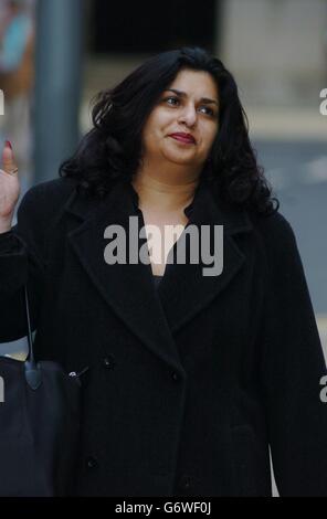Joyti de-Laurey arrives at Southwark Crown Court Stock Photo