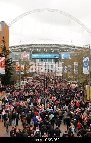 Soccer - Capital One Cup - Final - Manchester City v Sunderland - Wembley Stadium Stock Photo