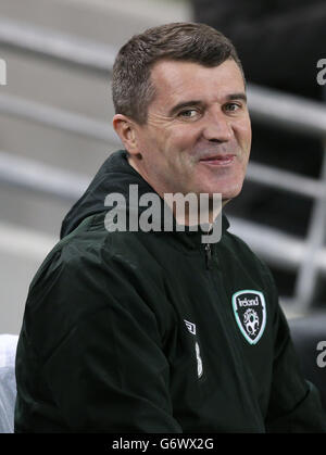 Soccer - International Friendly - Republic of Ireland v Serbia - Aviva Stadium. Republic of Ireland assistant manager Roy Keane during the international friendly at The Aviva Stadium, Dublin. Stock Photo