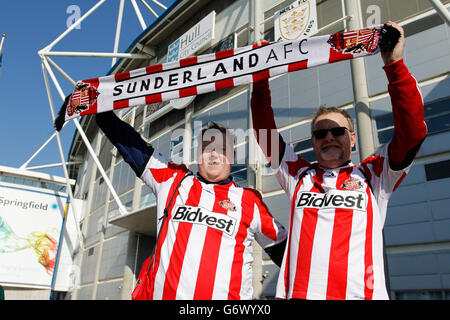 Soccer - FA Cup - Sixth Round - Hull City v Sunderland - KC Stadium Stock Photo