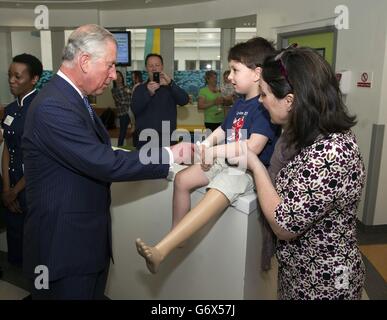 Charles opens new Chelsea Children's Hospital Stock Photo