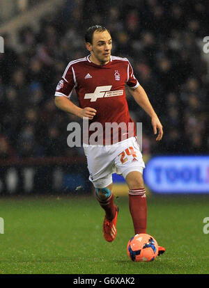Soccer - FA Cup - Fourth Round - Nottingham Forest v Preston North End - City Ground. David Vaughan, Nottingham Forest Stock Photo
