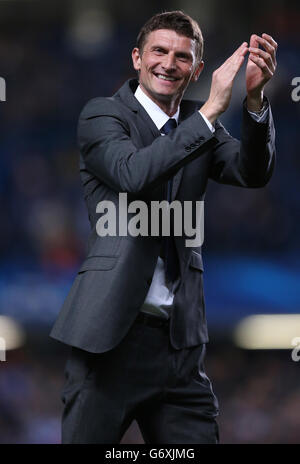 Soccer - UEFA Champions League - Round of 16 - Second Leg - Chelsea v Galatasaray - Stamford Bridge. Former Chelsea player Tore Andre Flo Stock Photo