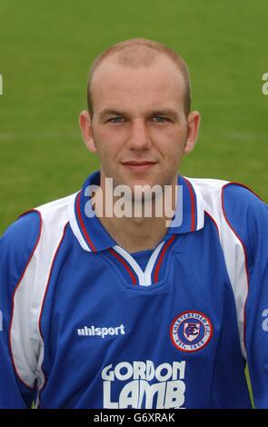 JAMIE BURT CHESTERFIELD FC SALTERGATE CHESTERFIELD ENGLAND 26 July 2002 ...