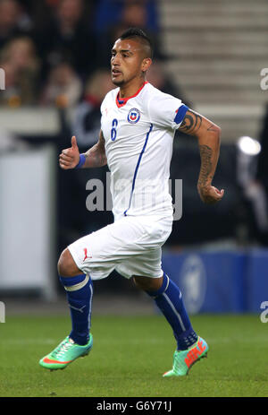 Soccer - International Friendly - Germany v Chile - Mercedes-Benz Arena. Arturo Vidal, Chile Stock Photo