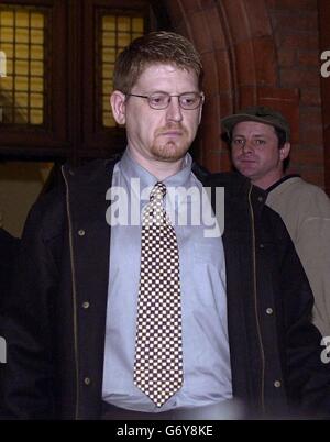 Cambridgeshire Police officer James Beeton leaves Bedford Magistrates' Court, where he was remanded on bail charged with abducting two teenage girls and indecently assaulting one of them. Beeton, 35, of Wootton Avenue, Fletton, Peterborough, is accused of three counts of indecent assault and two counts of abduction. He was remanded on conditional bail to appear at Luton Crown Court next Friday, May 7. Stock Photo