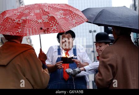 Laurel & hardy 75th Anniversary Video release Stock Photo