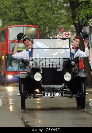 Laurel & hardy 75th Anniversary Video release Stock Photo