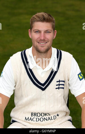 Cricket - 2014 Middlesex CCC Media Day - Lord's Cricket Ground. Ollie Raynor, Middlesex Stock Photo