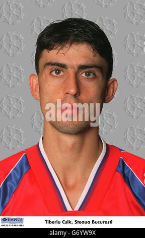 UEFA Champions League 1995/96 . Tiberiu Csik, Steaua Bucharest Stock  Photo - Alamy