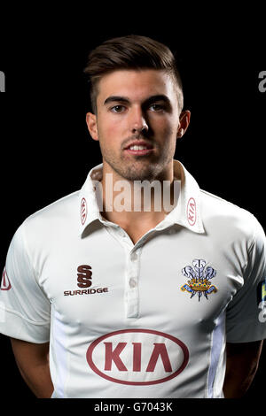 Cricket - Surrey County Cricket Club Squad Photocall 2014 - Kia Oval. Jack Winslade, Surrey Stock Photo