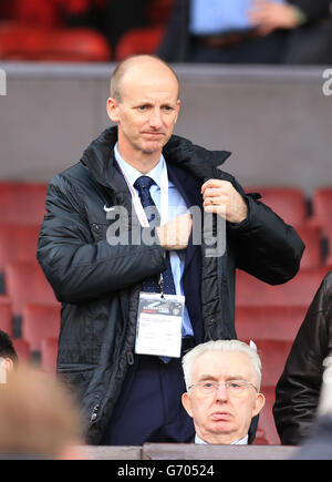 Soccer - Barclays Premier League - Manchester United v Aston Villa - Old Trafford. Mike Riley, former football referee Stock Photo